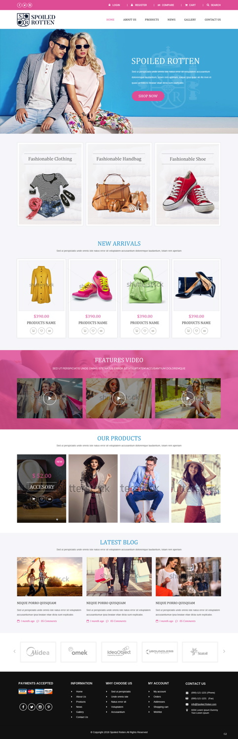 Diseño Web por pb para Spoiled rotten | Diseño #17938390