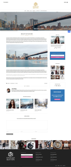 Diseño Web por Spydaman para Spoiled rotten | Diseño: #17996688