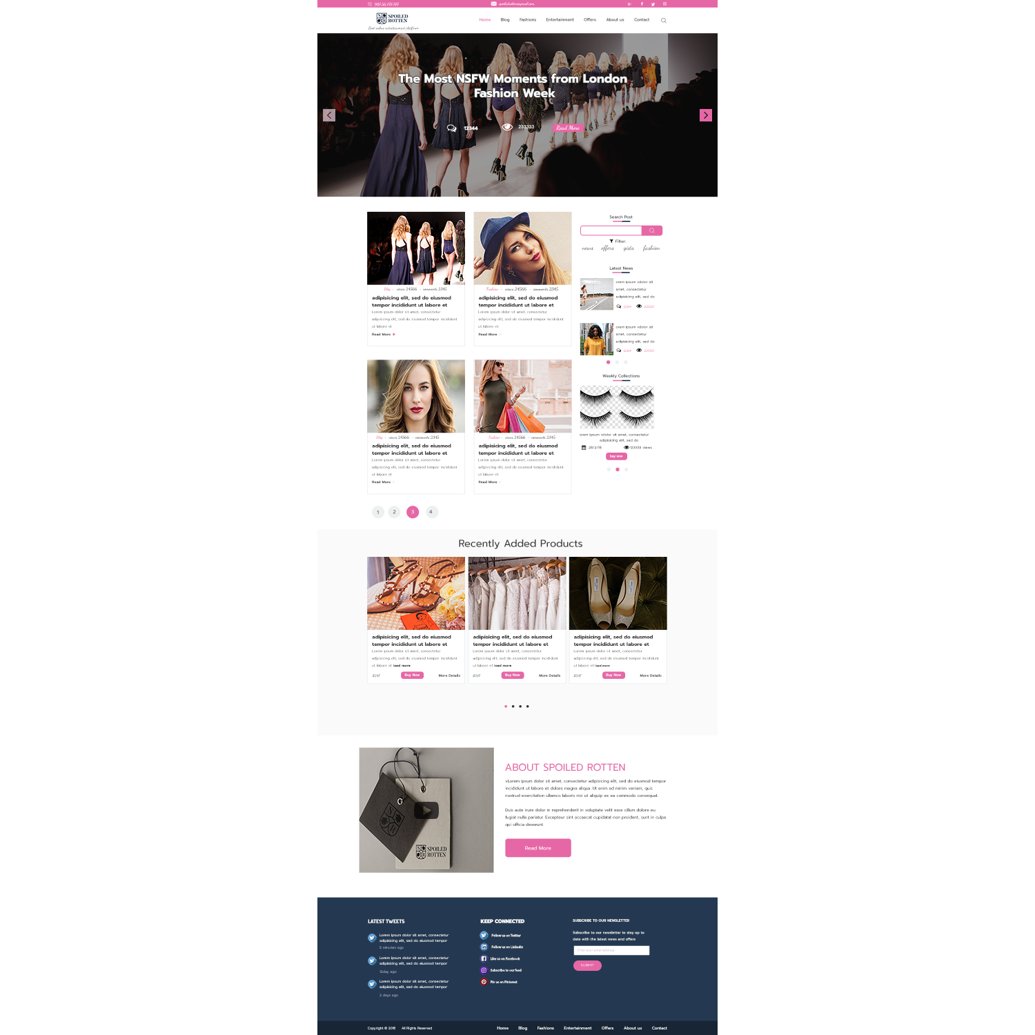 Web Design by mayork for Spoiled rotten | Design #17930428