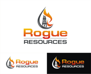 Rogue Resources with some sort of symbol next to it.   | Logo Design by Soul Light