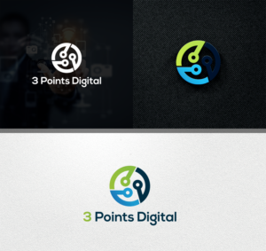 Logo Design by covi for 3 Points Digital  | Design: #17997091
