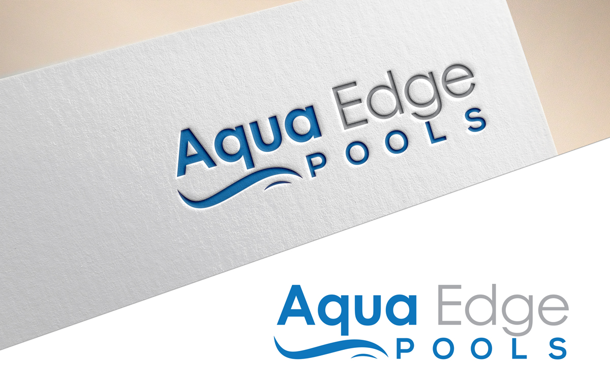 Logo Design by A S design @ for Aqua Edge Pools | Design #17961609