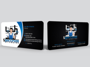 Spectrum Plumbing | Business Card Design by Hardcore Design