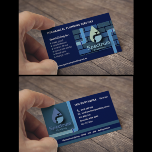 Spectrum Plumbing | Business Card Design by Wally_F