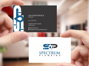 Diseño de Tarjeta de Presentación por Creations Box 2015 para Spectrum Plumbing | Diseño: #17952061