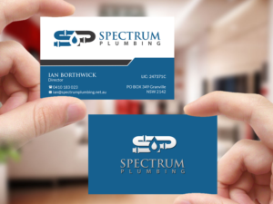 Business Card Design by Creations Box 2015 for Spectrum Plumbing | Design: #17952063