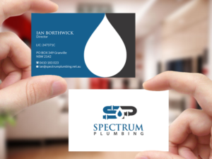 Business Card Design by Creations Box 2015 for Spectrum Plumbing | Design: #17952107