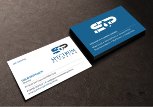Diseño de Tarjeta de Presentación por Creations Box 2015 para Spectrum Plumbing | Diseño: #17962698
