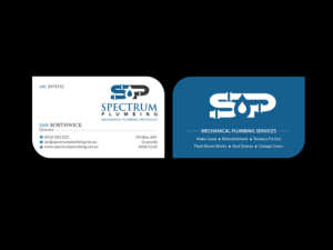 Business Card Design by Creations Box 2015 for Spectrum Plumbing | Design: #17971571