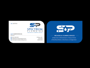 Business Card Design by Creations Box 2015 for Spectrum Plumbing | Design: #17978135