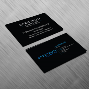 Business Card Design by Creative Jiniya for Spectrum Plumbing | Design: #17947491