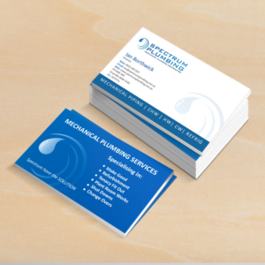 Business Card Design by Creative Jiniya for Spectrum Plumbing | Design: #17960901