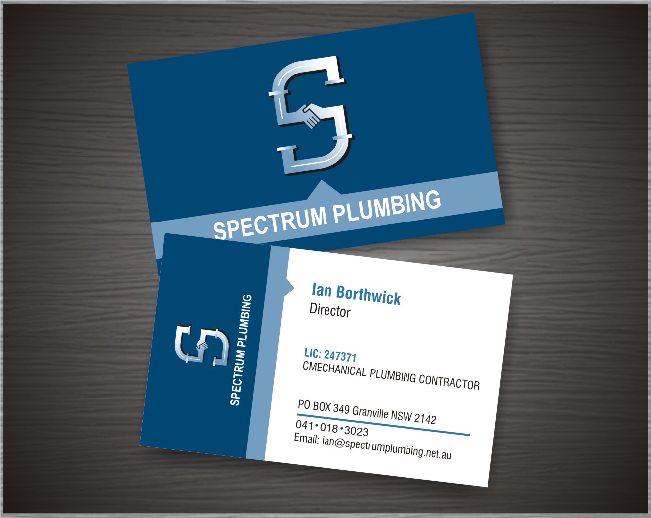 Business Card Design by atifamin24 for Spectrum Plumbing | Design #17981365