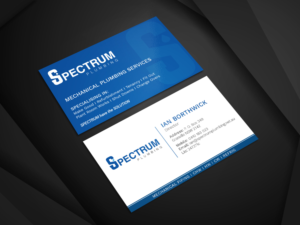 Diseño de Tarjeta de Presentación por Graphic Flame para Spectrum Plumbing | Diseño: #17905026