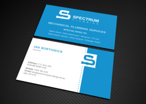 Business Card Design by Graphic Flame for Spectrum Plumbing | Design: #17914524