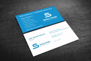 Business Card Design by Graphic Flame for Spectrum Plumbing | Design: #17914525