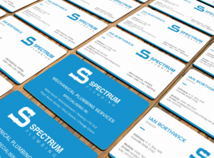 Business Card Design by Graphic Flame for Spectrum Plumbing | Design: #17914527