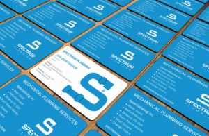 Business Card Design by Graphic Flame for Spectrum Plumbing | Design: #17914528