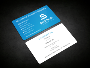 Business Card Design by Graphic Flame for Spectrum Plumbing | Design: #17914534