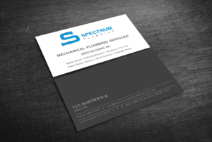 Business Card Design by Graphic Flame for Spectrum Plumbing | Design: #17914537