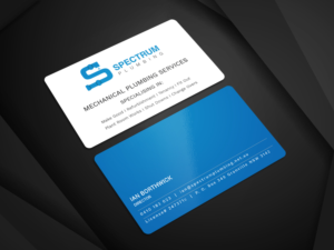 Business Card Design by Graphic Flame for Spectrum Plumbing | Design: #17914538
