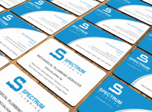 Business Card Design by Graphic Flame for Spectrum Plumbing | Design: #17914540