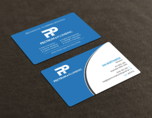 Visitenkarten-Design von Tripti Ranjan Gain für Spectrum Plumbing | Design: #18038316