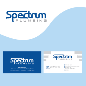 Visitenkarten-Design von Maxo-Biz für Spectrum Plumbing | Design: #17915859
