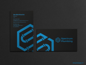 Business Card Design by SyncFuse™ Solutions for Spectrum Plumbing | Design #18033263