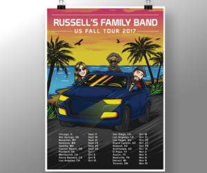 illustrations for fun family trip poster design | Illustration-Design von Andi Yan
