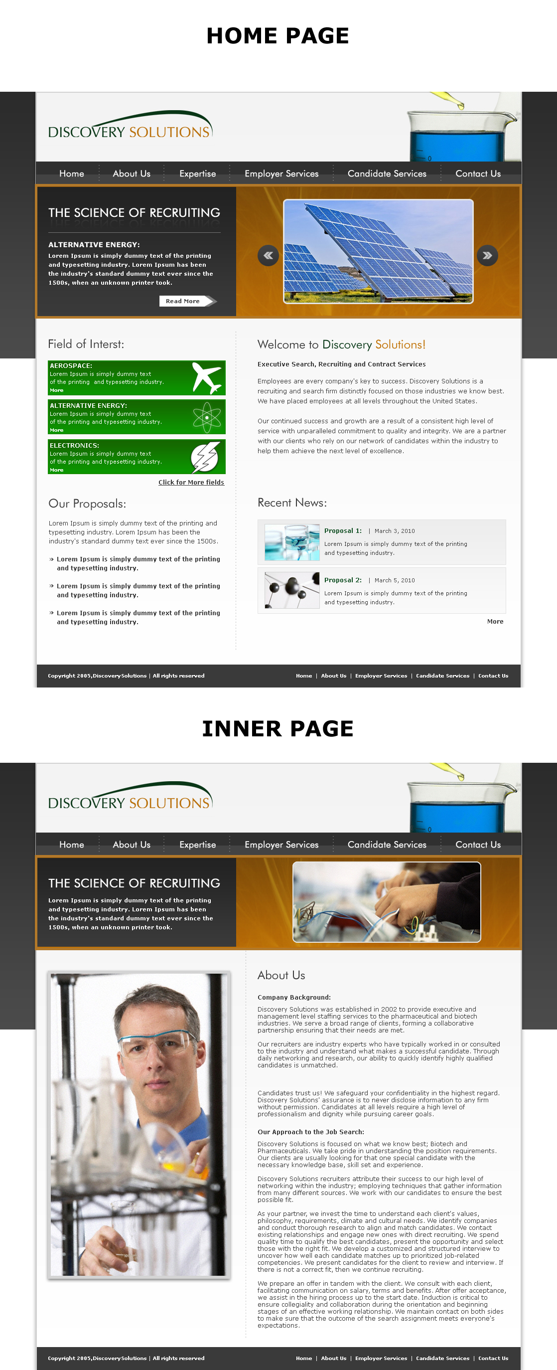 Web Design by LogoDesigns.ae for Mossburg Media | Design #47163