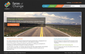 Web Design by d3si8ner for Forces Of Change | Design: #2801452