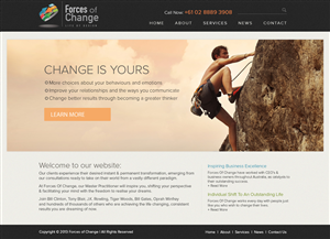 Web Design by d3si8ner for Forces Of Change | Design: #2816295