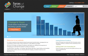 Web Design by d3si8ner for Forces Of Change | Design: #2816322