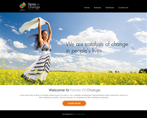 Web Design by Desire Design Solutions for Forces Of Change | Design #2772657