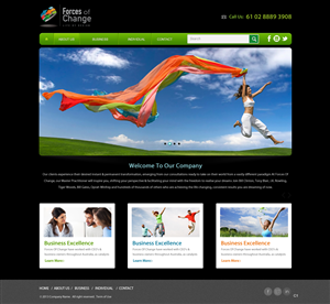 Web Design by pb for Forces Of Change | Design: #2770288