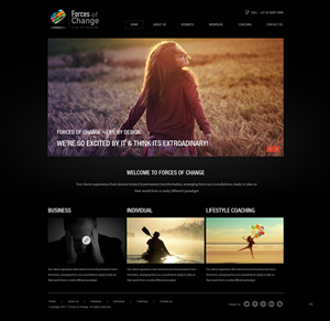 Web Design by pb for Forces Of Change | Design: #2770293