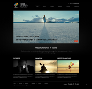 Web Design by pb for Forces Of Change | Design: #2770303