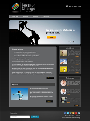 Web Design by pb for Forces Of Change | Design: #2770314