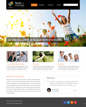 Web Design by pb for Forces Of Change | Design: #2775612