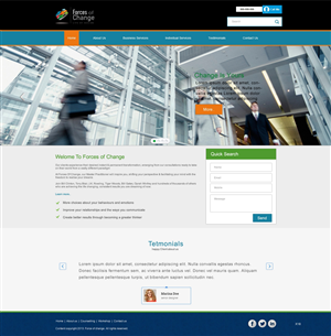 Web Design by pb for Forces Of Change | Design: #2775617