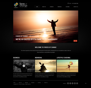 Web Design by pb for Forces Of Change | Design: #2790188
