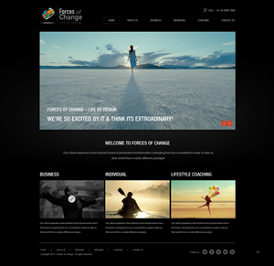 Web Design by pb for Forces Of Change | Design: #2790194