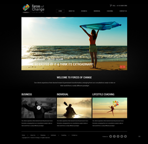 Web Design by pb for Forces Of Change | Design: #2790196