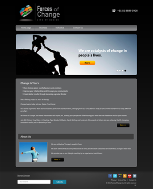 Web Design by pb for Forces Of Change | Design: #2790198