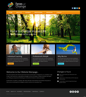 Web Design by pb for Forces Of Change | Design: #2790199