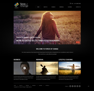 Web Design by pb for Forces Of Change | Design: #2810868