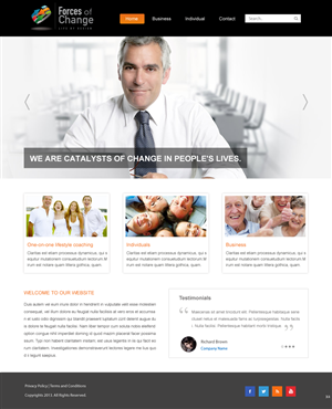 Web Design by pb for Forces Of Change | Design: #2810872