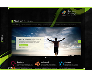 Web Design by conrad design for Forces Of Change | Design: #2787539