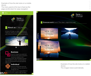Web Design by conrad design for Forces Of Change | Design: #2787607